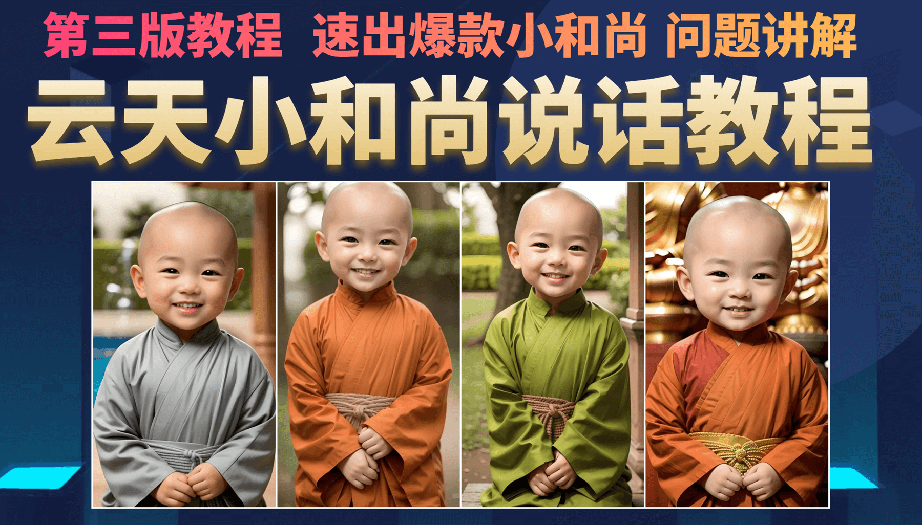 云天小和尚会说话，7天万粉