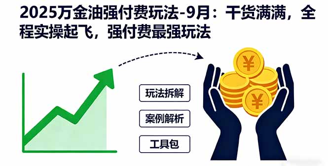 2025万金油强付费玩法：干货满满，全程实操起飞，强付费最强玩法