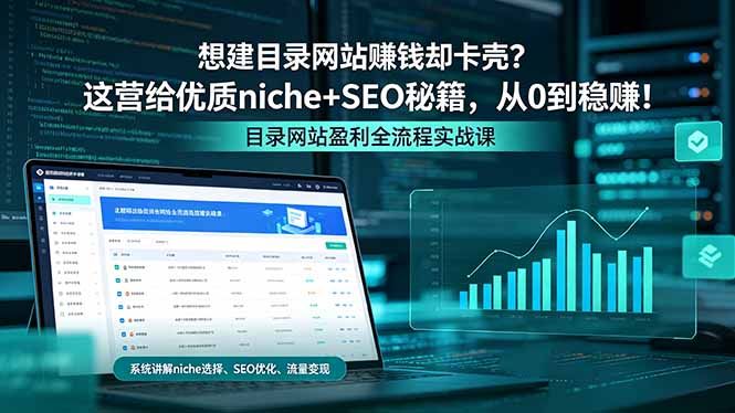 想建目录网站赚钱却卡壳？这营给优质 niche+SEO 秘籍，从 0 到稳赚